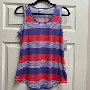 Pink and Purple LuLaRoe Striped Tank Top LLR NWT M